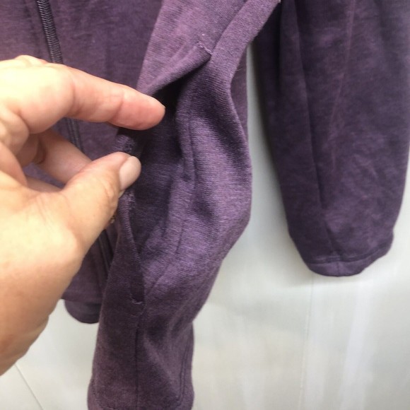 Women’s Cuddl Duds Zip Up Sweater Jacket Size XL Purple - Picture 9 of 11